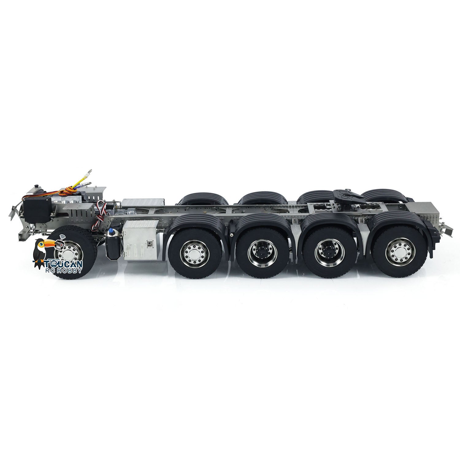 ScaleClub 1/14 10x10 Metal Chassis for RC Tractor & Radio Controlled Truck - Compatible with TAMIYA Top Line 3363 1851 Electric Car Simulation Model - Perfect for Off-Road Racing & RC Vehicle Customization
