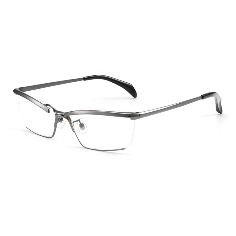 Men's Photochromic Sunglasses with Reading Glasses - HD Progressive Multifocal Lenses UV400 Protection +2.00 Strength (Gray) - Perfect for Driving, Reading & Outdoor Activities
