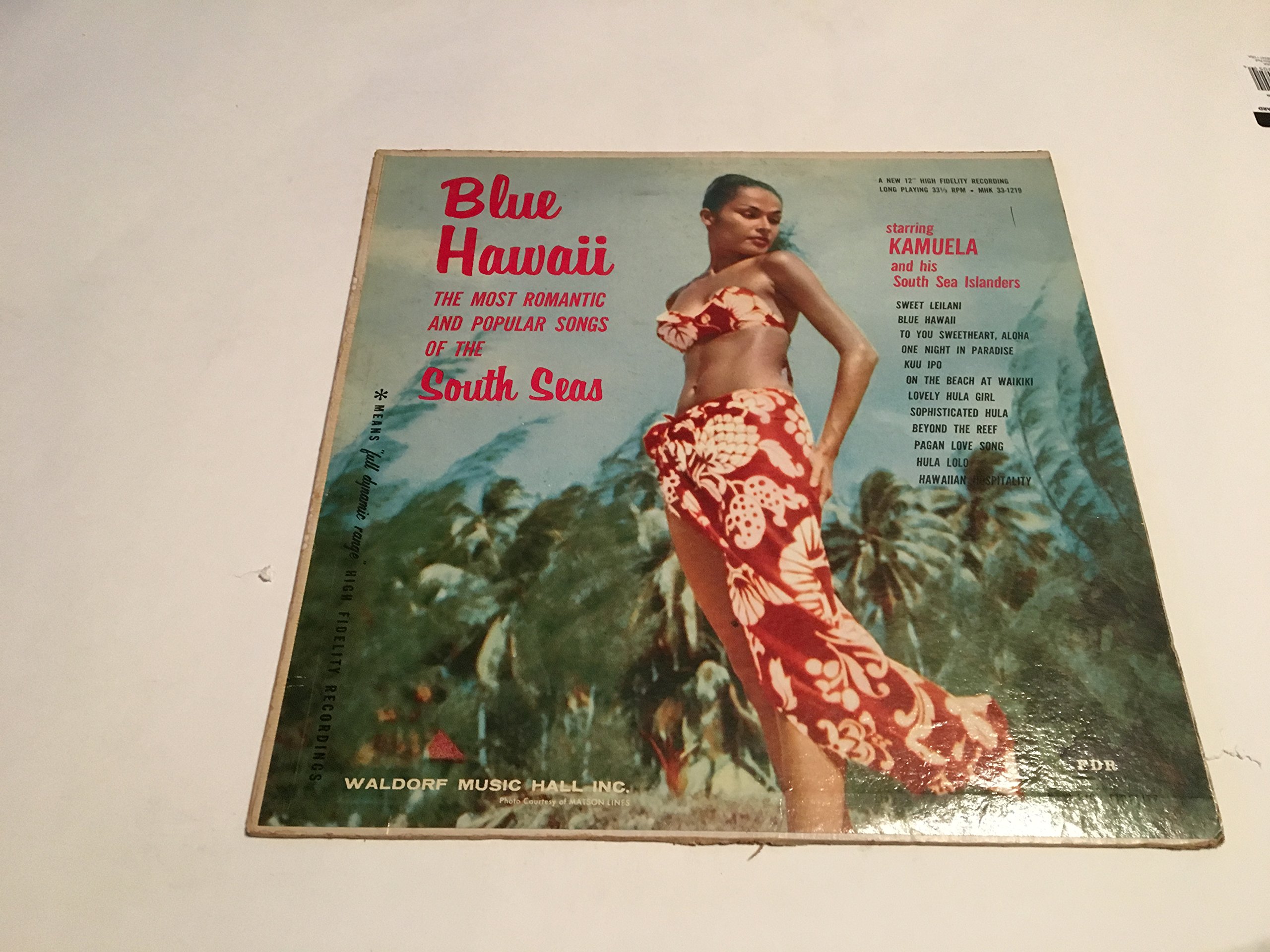 Blue Hawaii Vinyl LP Record Album by Elvis Presley - Classic Collectible Music for Home Listening & Retro Decor