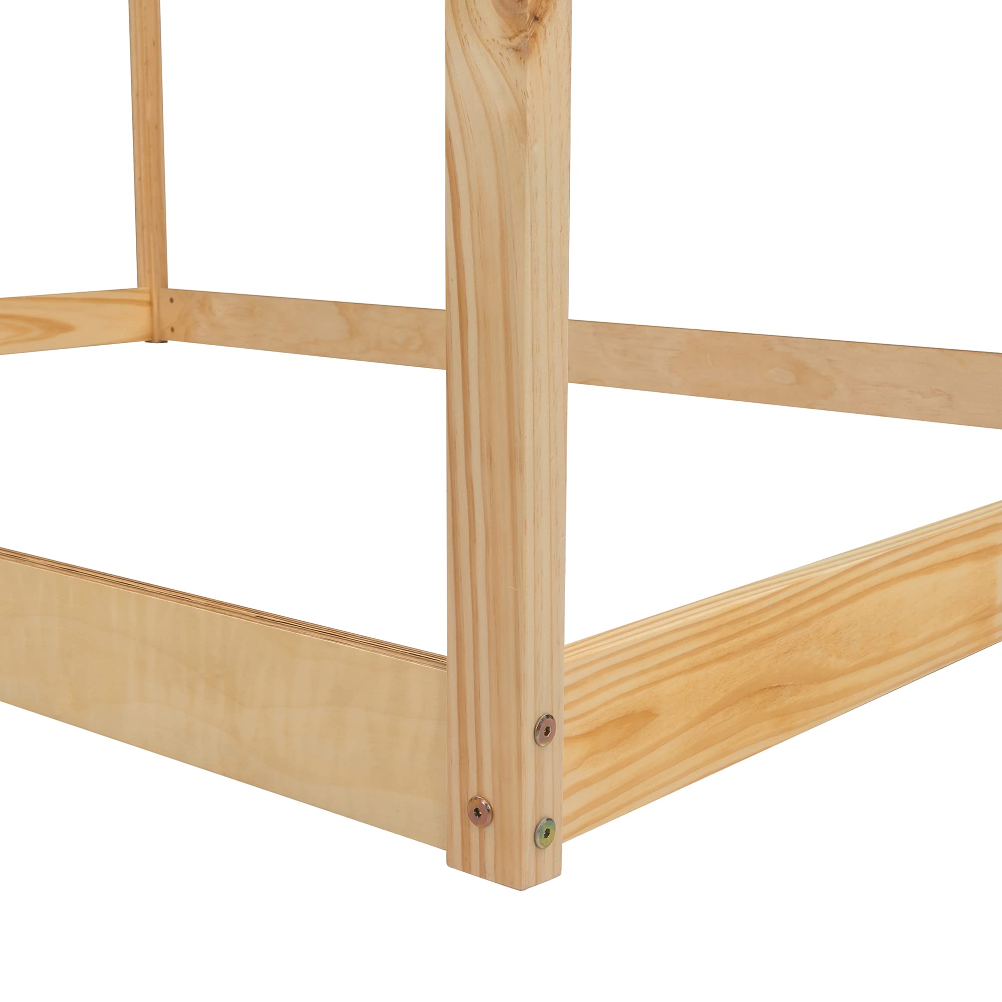 Wooden House Bed for Kids & Teens - Bedroom Furniture for Girls & Boys - Play & Sleep