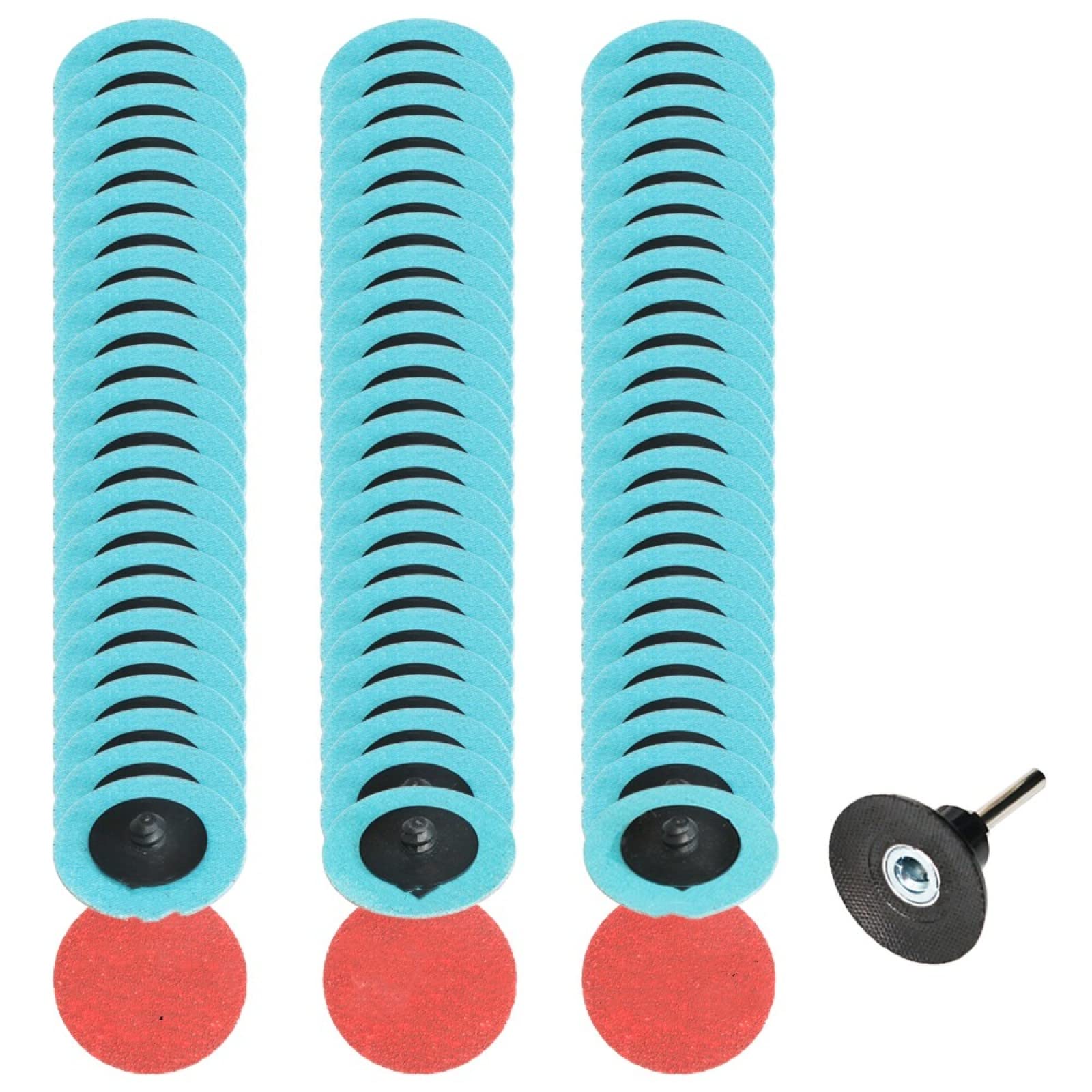 75PCS 2 Inch Quick Change Sanding Discs for Angle Grinder - 50mm Hook & Loop Sandpaper Pads with 5 Grits (40/60/80/120/240) - Perfect for Woodworking, Metal Polishing & DIY Projects