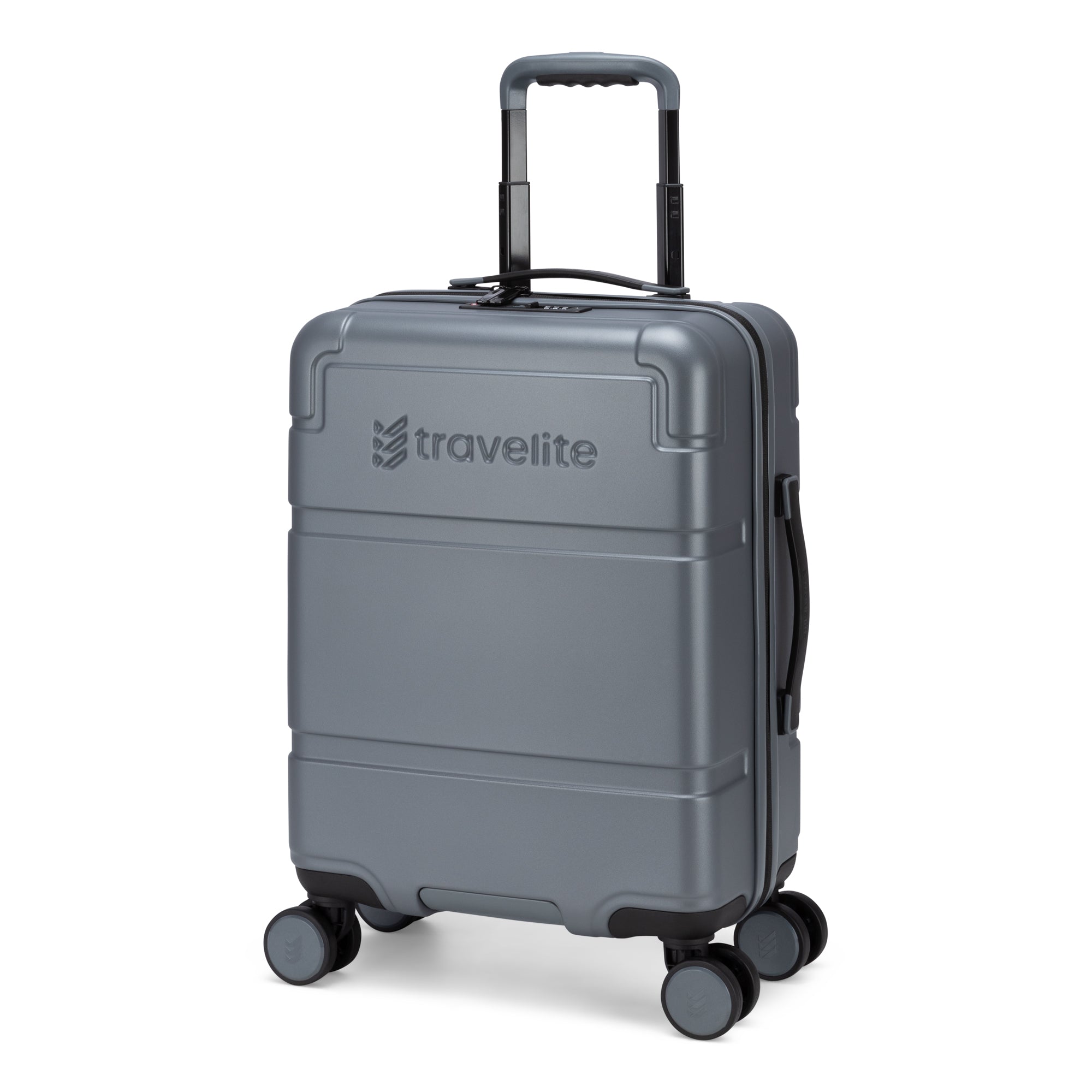 Travelite Itinerary Polycarbonate Spinner Carry On Luggage - Lightweight Durable Suitcase for Air Travel, Business Trips & Weekend Getaways
