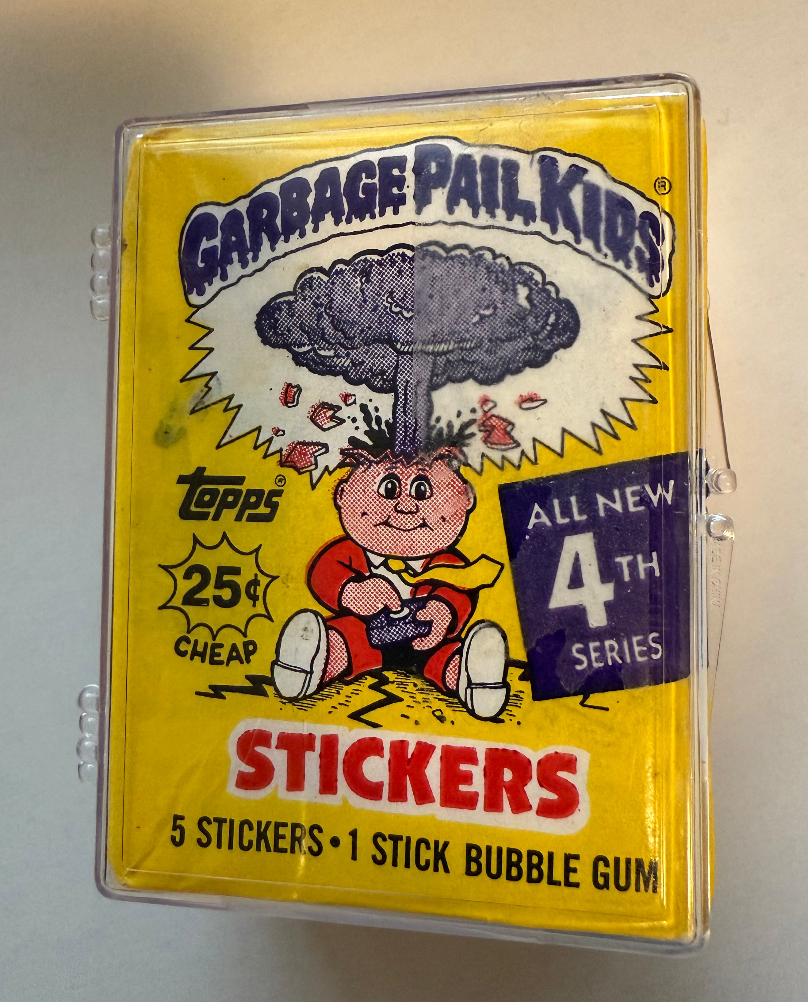 Vintage 1985 Garbage Pail Kids Series 4 Sticker Set - High Grade Condition with Original Wrapper | Collectible Trading Cards for Nostalgic 80s Fans & Pop Culture Enthusiasts
