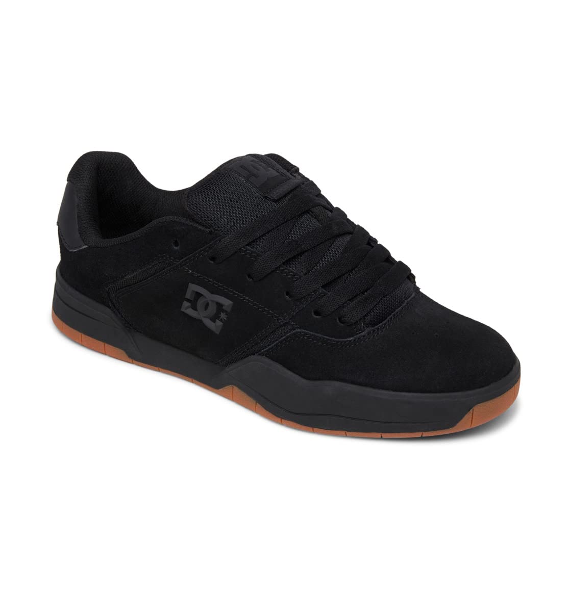DC Shoes Men's Low-Top Sneakers - Black Gum - Size 8 | Casual Skate Shoes for Men | Perfect for Skateboarding, Streetwear & Everyday Comfort