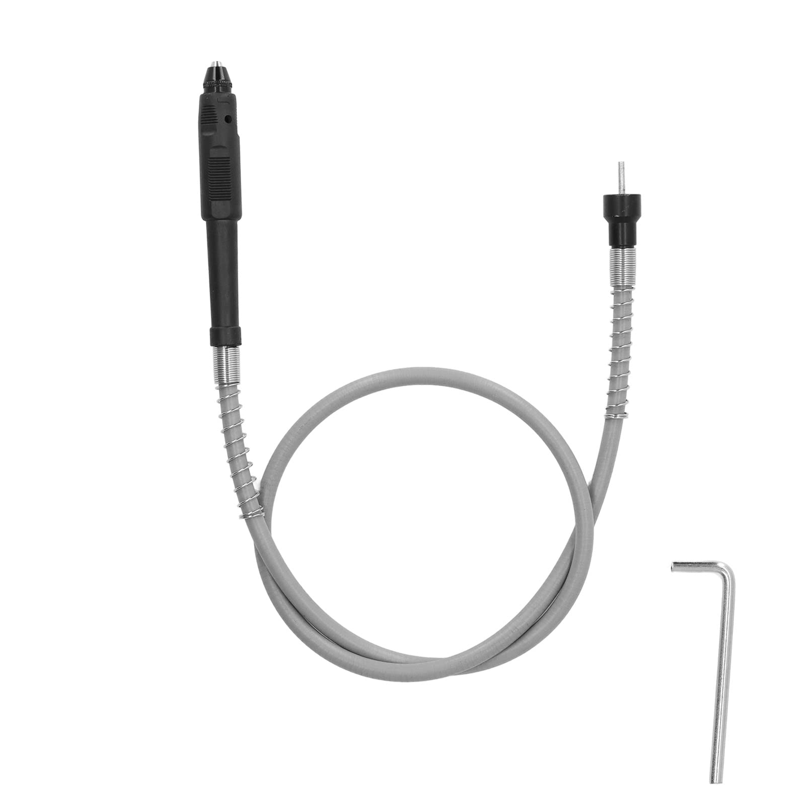 Flexible Shaft Adapter for Drill & Grinder - Rubber + ABS Extension Cable with 0.3-3mm Chuck Clamping Range - Perfect for Rotary Tools, DIY Projects & Precision Work