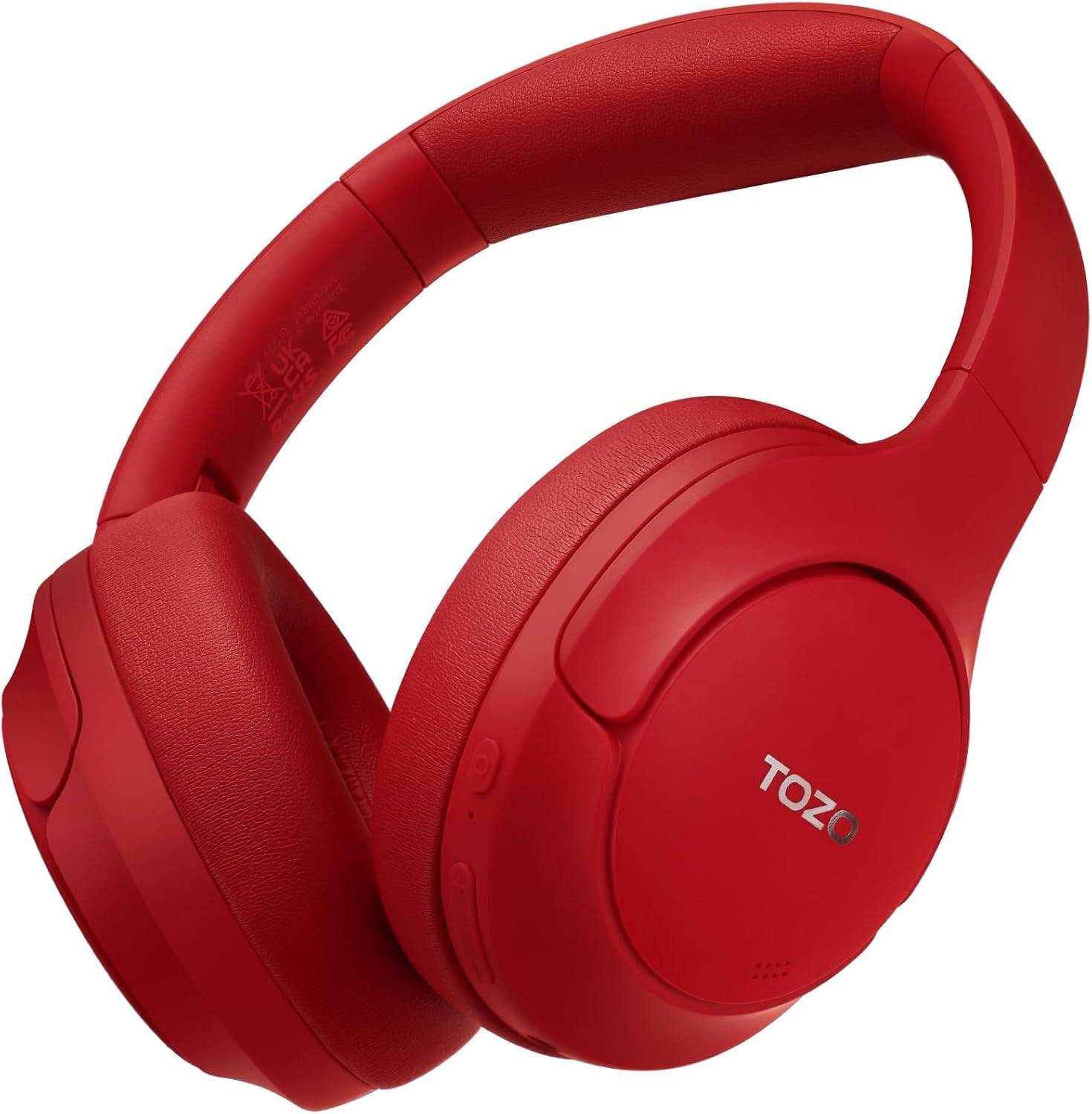 TOZO HT2 Hybrid Active Noise Cancelling Wireless Headphones - 60H Playtime, Hi-Res Audio, Deep Bass, Foldable & Lightweight Over-Ear Bluetooth Headphones for Workout, Travel & Office Use