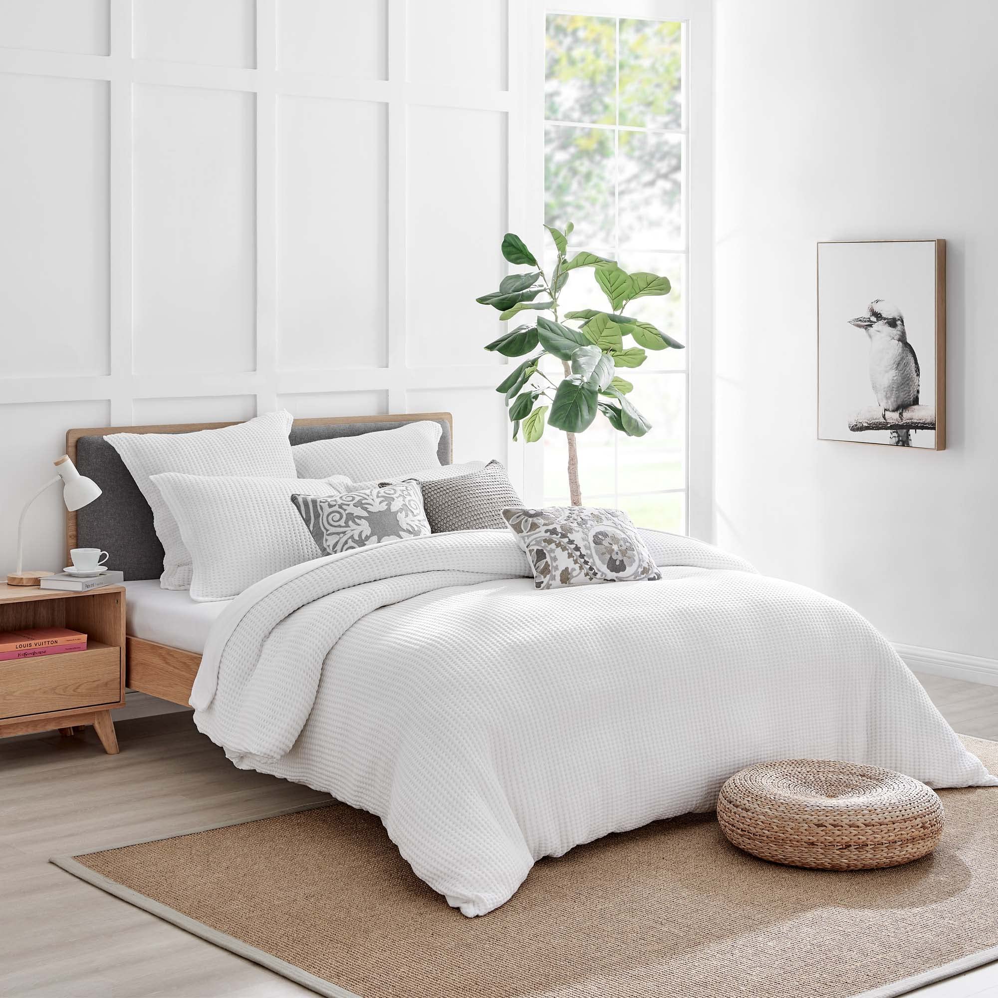 Levtex Home Mills Waffle Weave Duvet Cover Set - King/California King Size (106