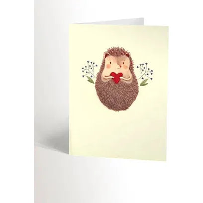 Adorable Hedgehog Greeting Card - Blank Inside for Birthdays, Thank You, and Special Occasions - Perfect for Animal Lovers and Cute Stationery Gifts