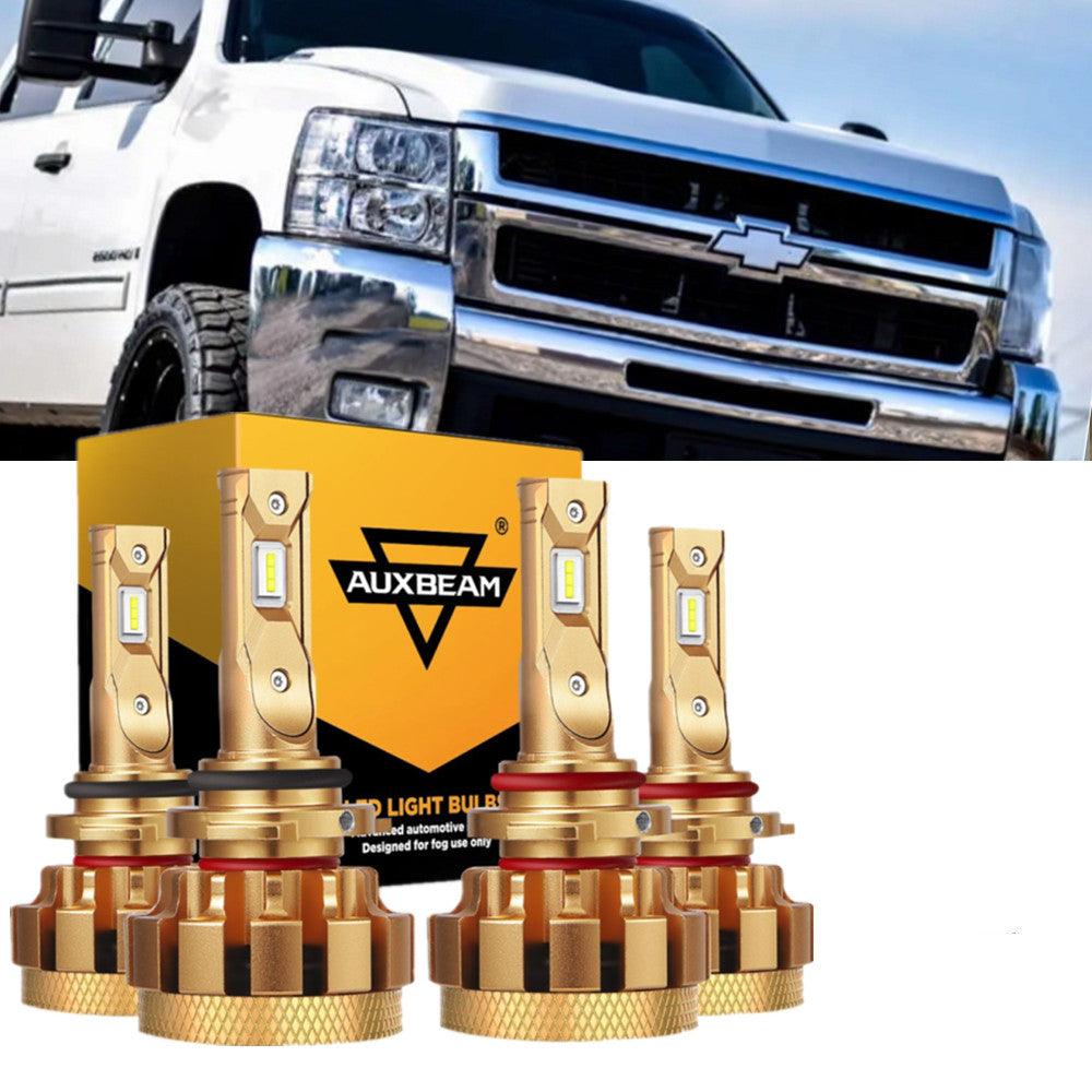 2007 Chevrolet Silverado 2500 HD Classic LED Headlight Bulbs - 14000LM High/Low Beam Canbus Ready - Automotive Grade Lighting for Night Driving & Off-Road Use