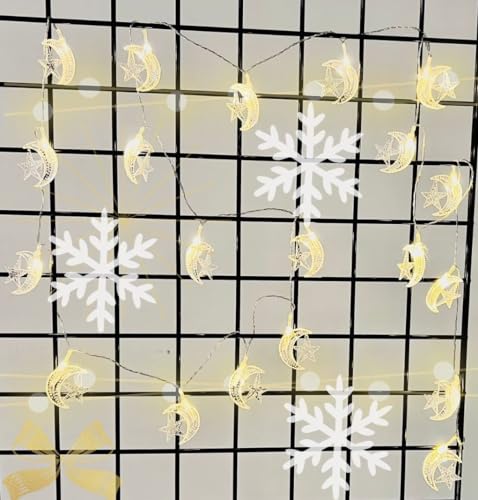 20pc Moon Star Warm White