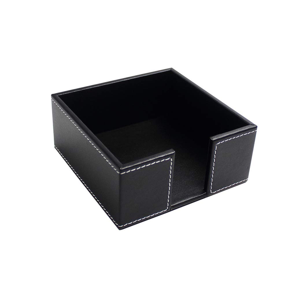 SCASTOE PU Leather Square Cocktail Napkin Holder - Tissue Box & Paper Serviette Dispenser for Bar, Dining Table, Hotel, Office & Home Decor - Elegant Tissue Holder for Parties, Weddings & Restaurants (One Size)