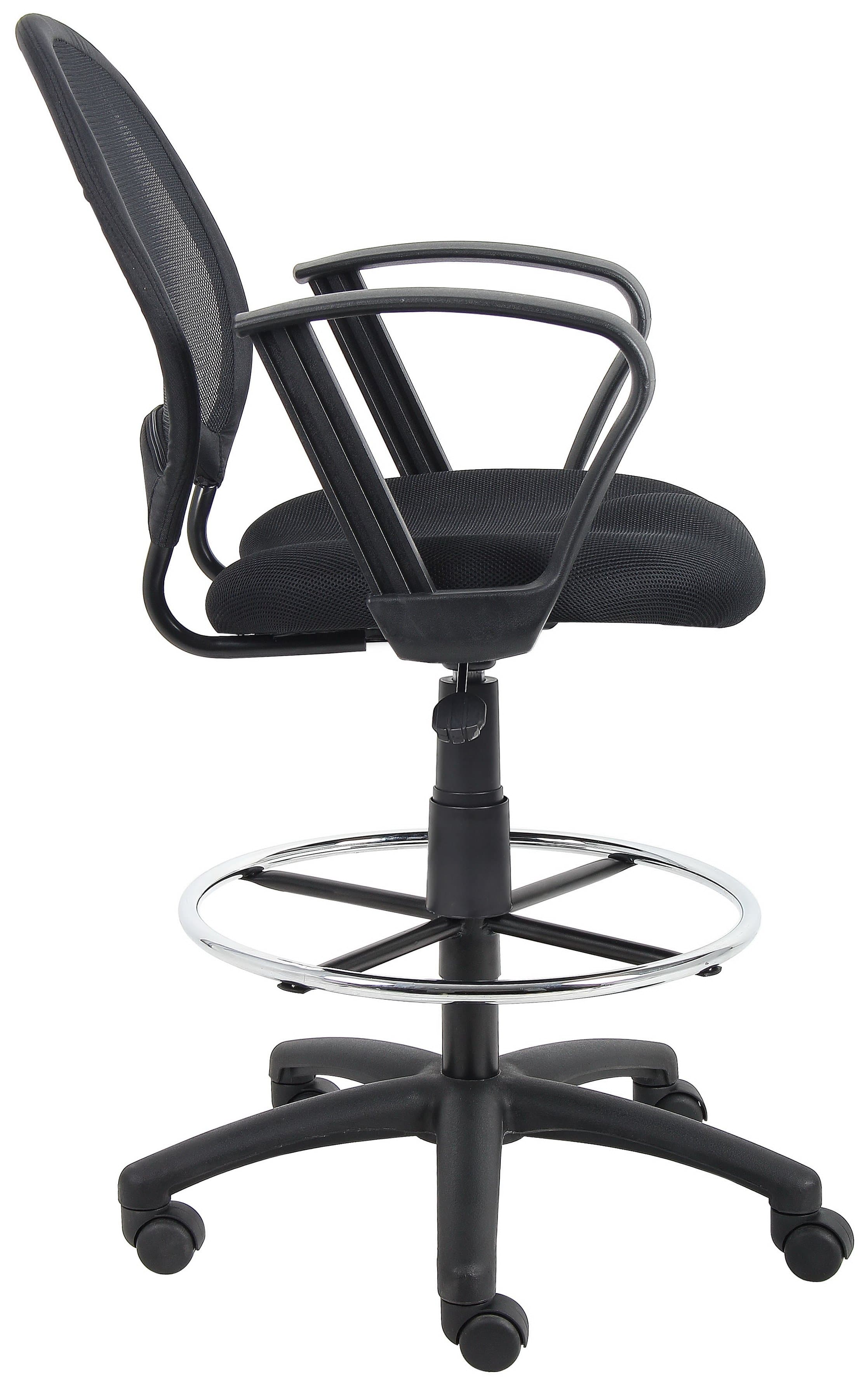 Boss Mesh Back Drafting Stool [B16215] - Ergonomic Office Chair for Architects, Artists & Designers - Perfect for Drafting Tables, Studios & Home Offices