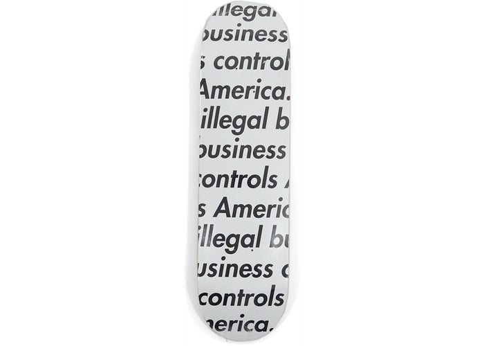 SUPREME 18SS ILLEGAL BUSINESS Skateboard Complete Set - Professional Skateboard Deck with Trucks & Wheels - Perfect for Street Skating & Skatepark Tricks