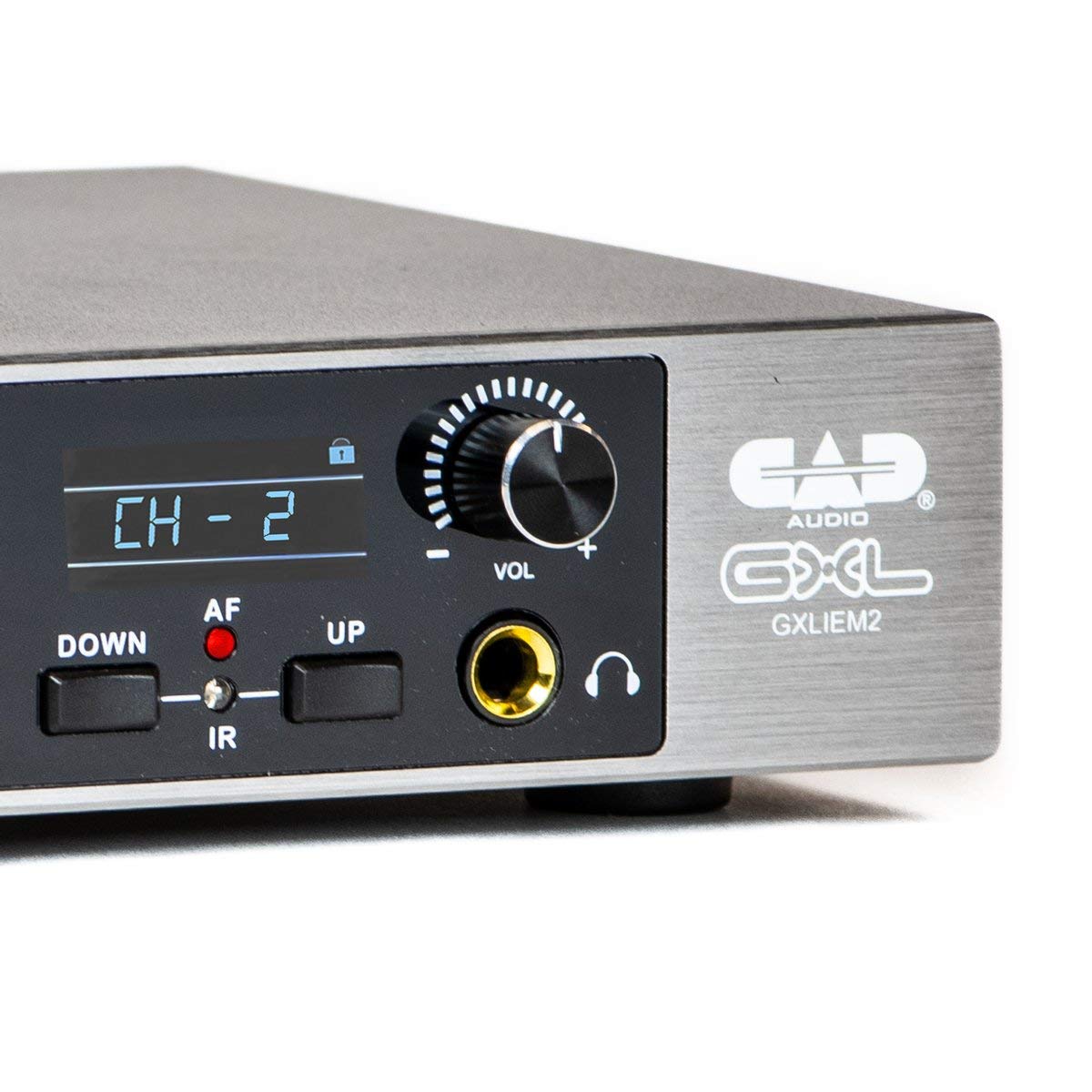 CAD Audio GXLIEM2 Frequency Agile Wireless In-Ear Monitor System - 2 Discrete Mixes with 2 MEB1 Earbuds & Bodypack Receivers - Rack Mount & Antenna Kit for Live Performances & Studio Recording