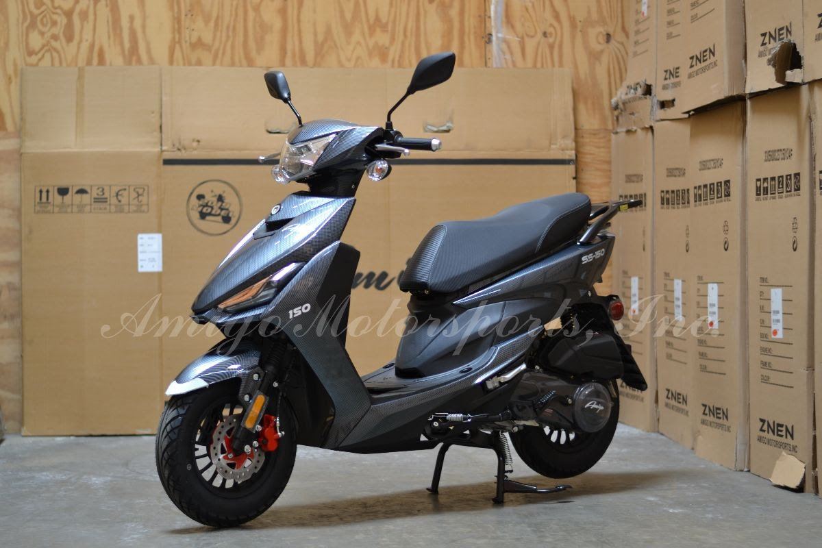 Amigo SS50 49cc Gas-Powered Scooter - Fully Assembled, Street Legal Moped for Adults - Perfect for Commuting, Campus Travel & Urban Exploration