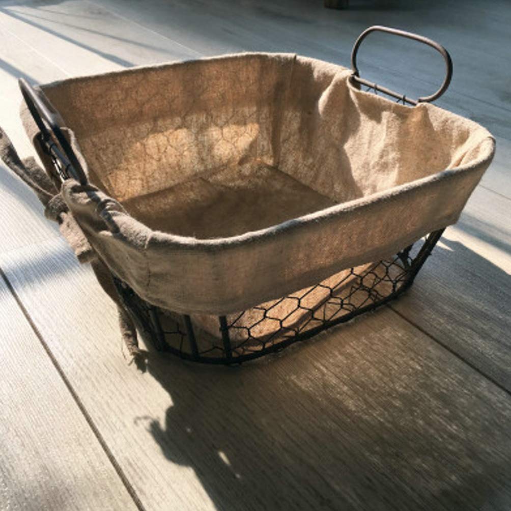 Cabilock Decorative Metal Wire Fruit Basket - Candy & Snack Storage Container for Home, Kitchen, and Party Decor | Rustic Organizer for Fruits, Treats, and Home Accents