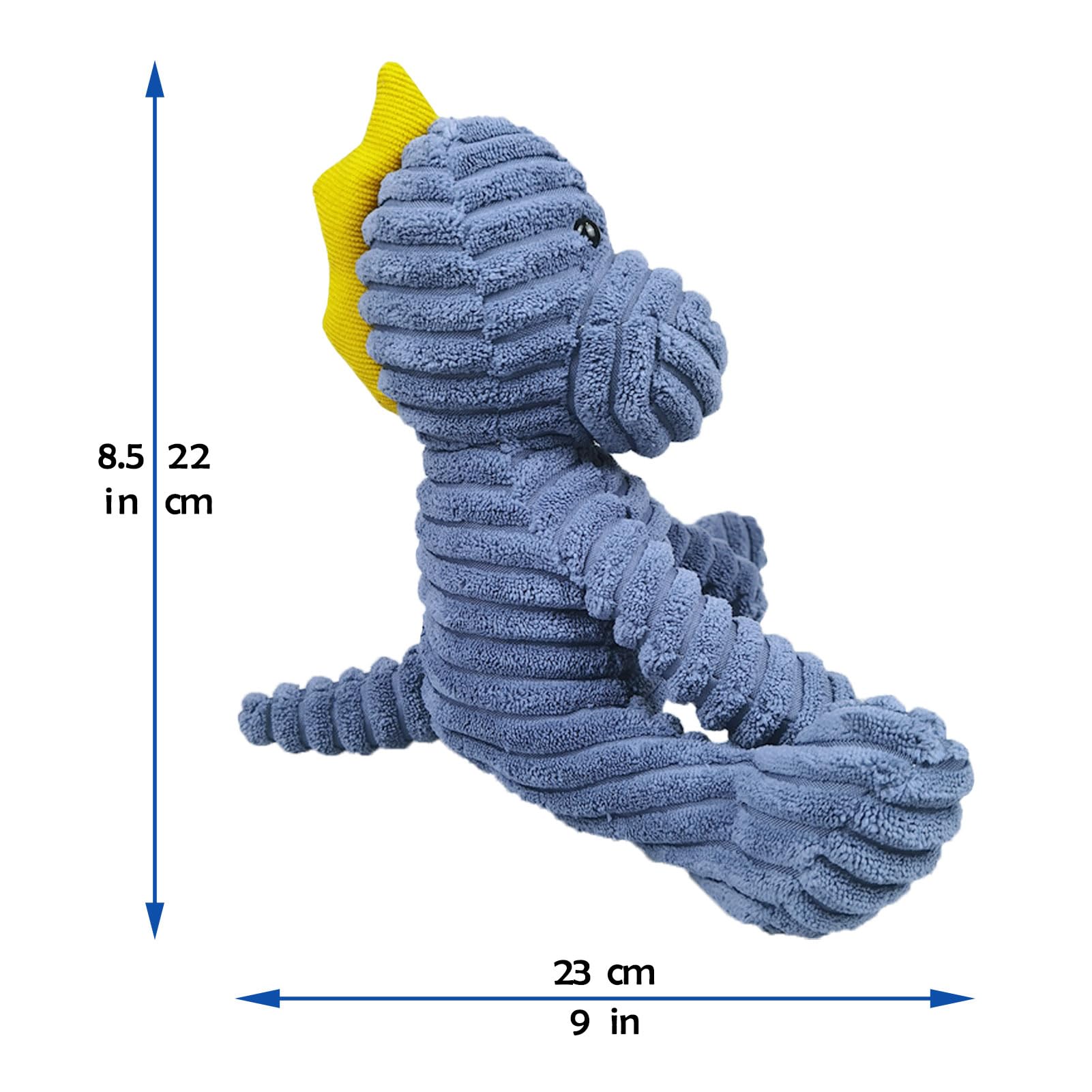 **Soft Navy Blue Plush Dinosaur Stuffed Animal Toy - 8.5 Inch Cuddly Hugger for Kids, Boys & Girls - Perfect Gift for Birthdays, Valentine's Day & Nursery Decor**