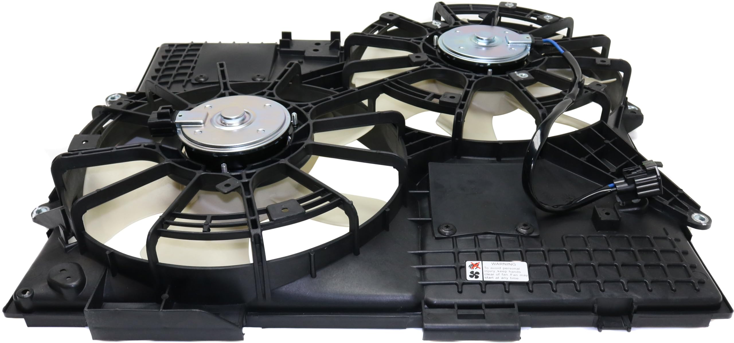 Go-Parts Radiator Fan Assembly Replacement for Cadillac SRX/STS 2004-2008, Compatible with 3.6L & 4.6L Engine Models (Non-Towing Package) - Perfect for Engine Cooling System Repair & Maintenance