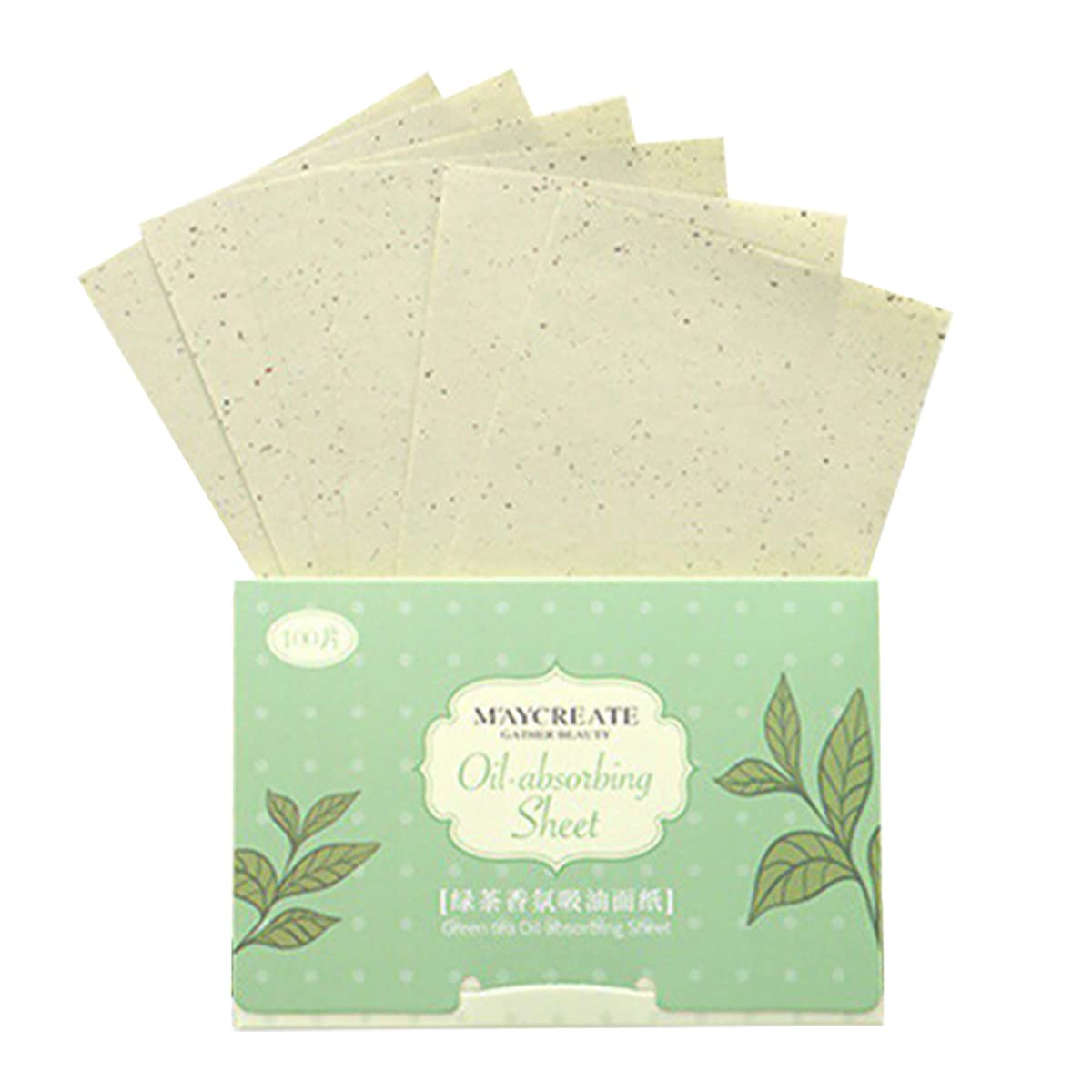Premium Green Tea Oil Absorbing Sheets for Face - Portable Blotting Papers for Oily Skin, Shine Control & Makeup Touch-Ups | Perfect for Travel, Gym & On-the-Go Use