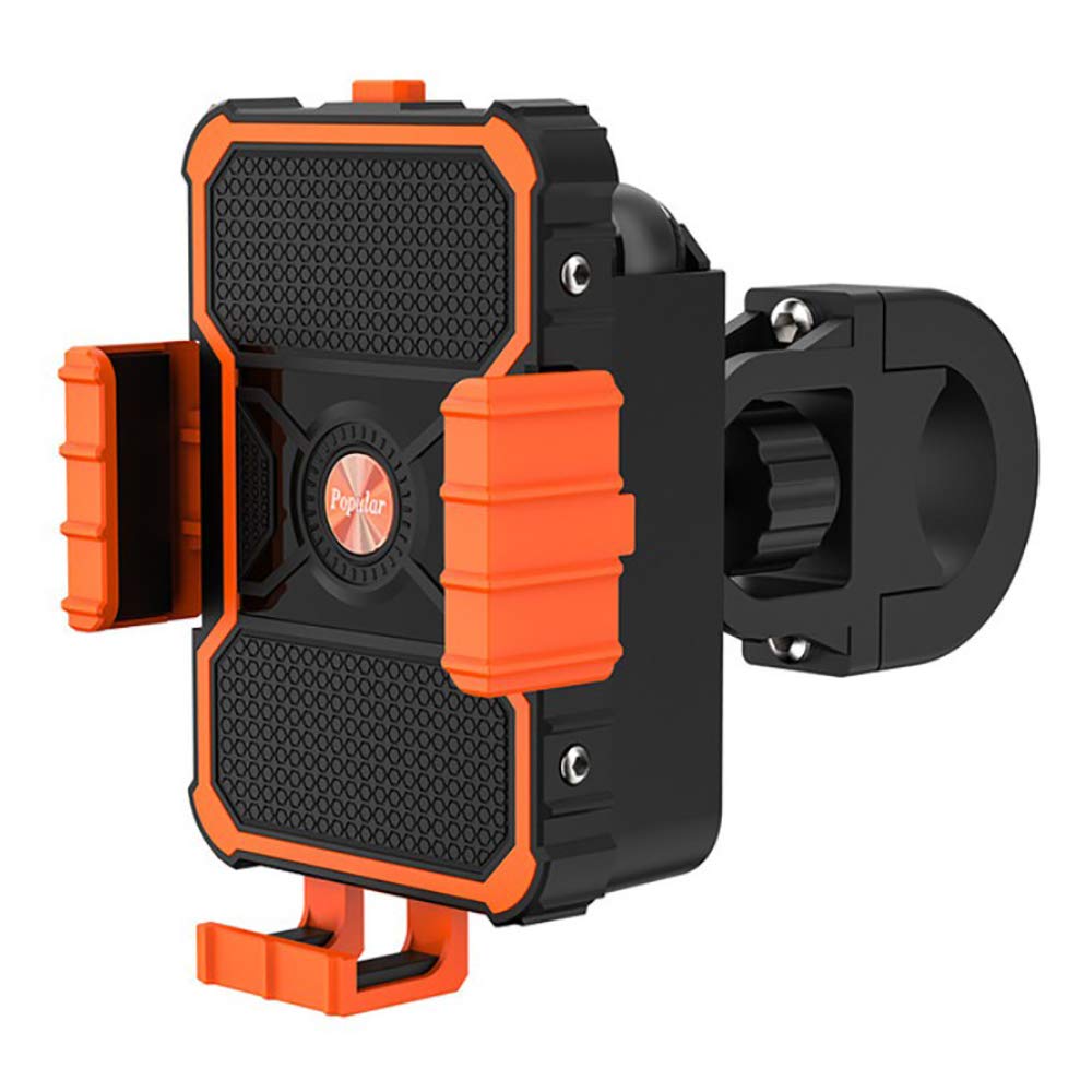 LZWNB Universal Bike Phone Mount - Adjustable Bicycle Phone Holder with Secure Clip, GPS Bracket & Battery Slot - Compatible with iPhone, Samsung, Android Phones - Perfect for Cycling, Commuting & Outdoor Adventures (Black)