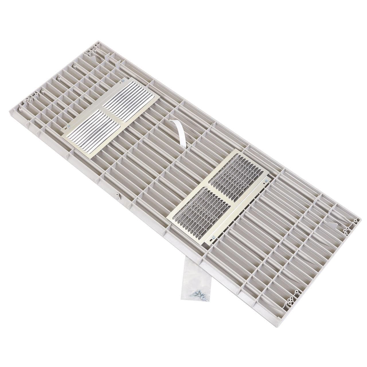 Amana PGK01QW White Architectural Polymer Grille - Quiet Air Vent Cover for Home & Office HVAC Systems | Durable & Noise-Reducing Design for Bedrooms, Living Rooms & Commercial Spaces