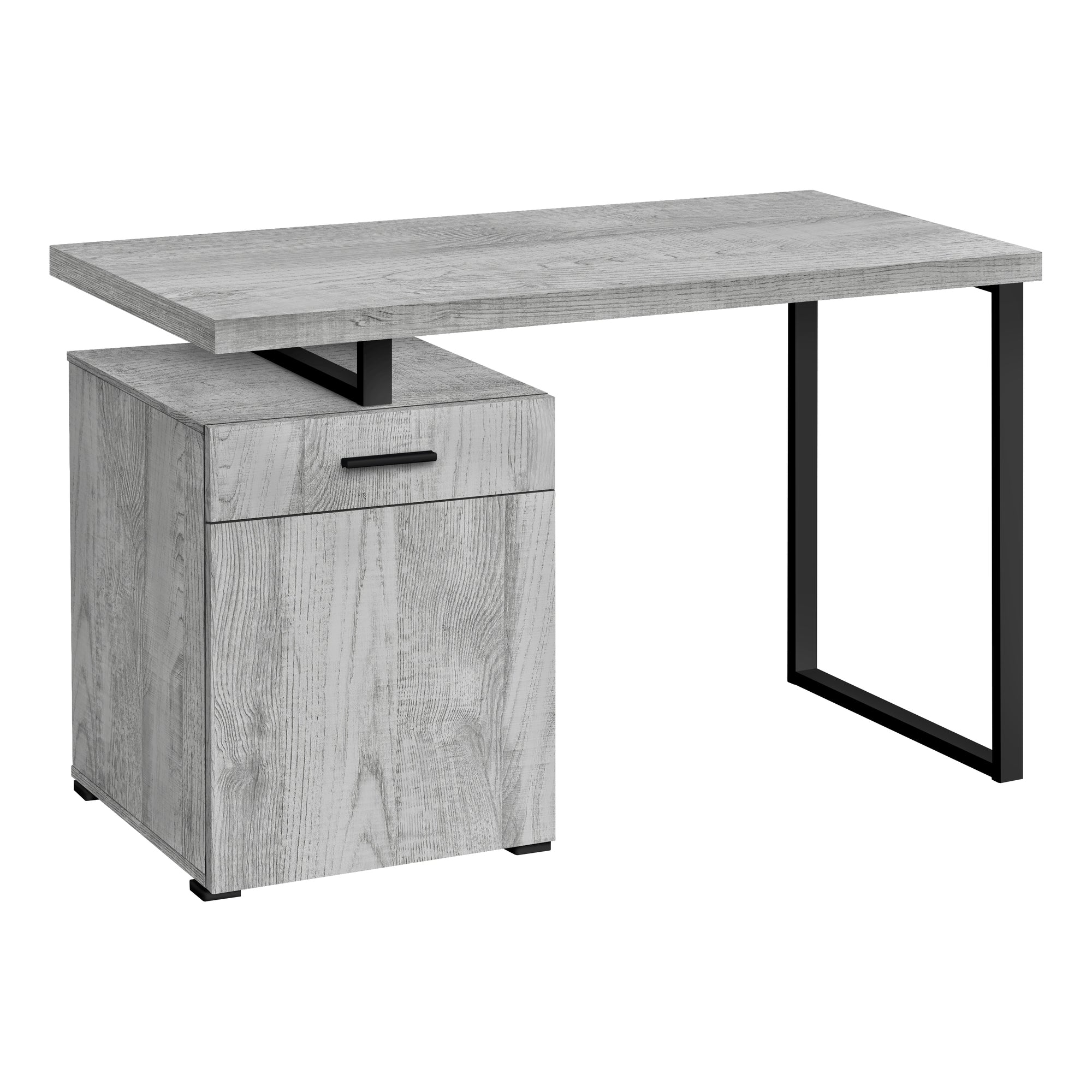 48-Inch Grey L-Shaped Computer Desk with Left or Right Facing Options - Perfect for Home Office, Gaming Setup & Small Spaces