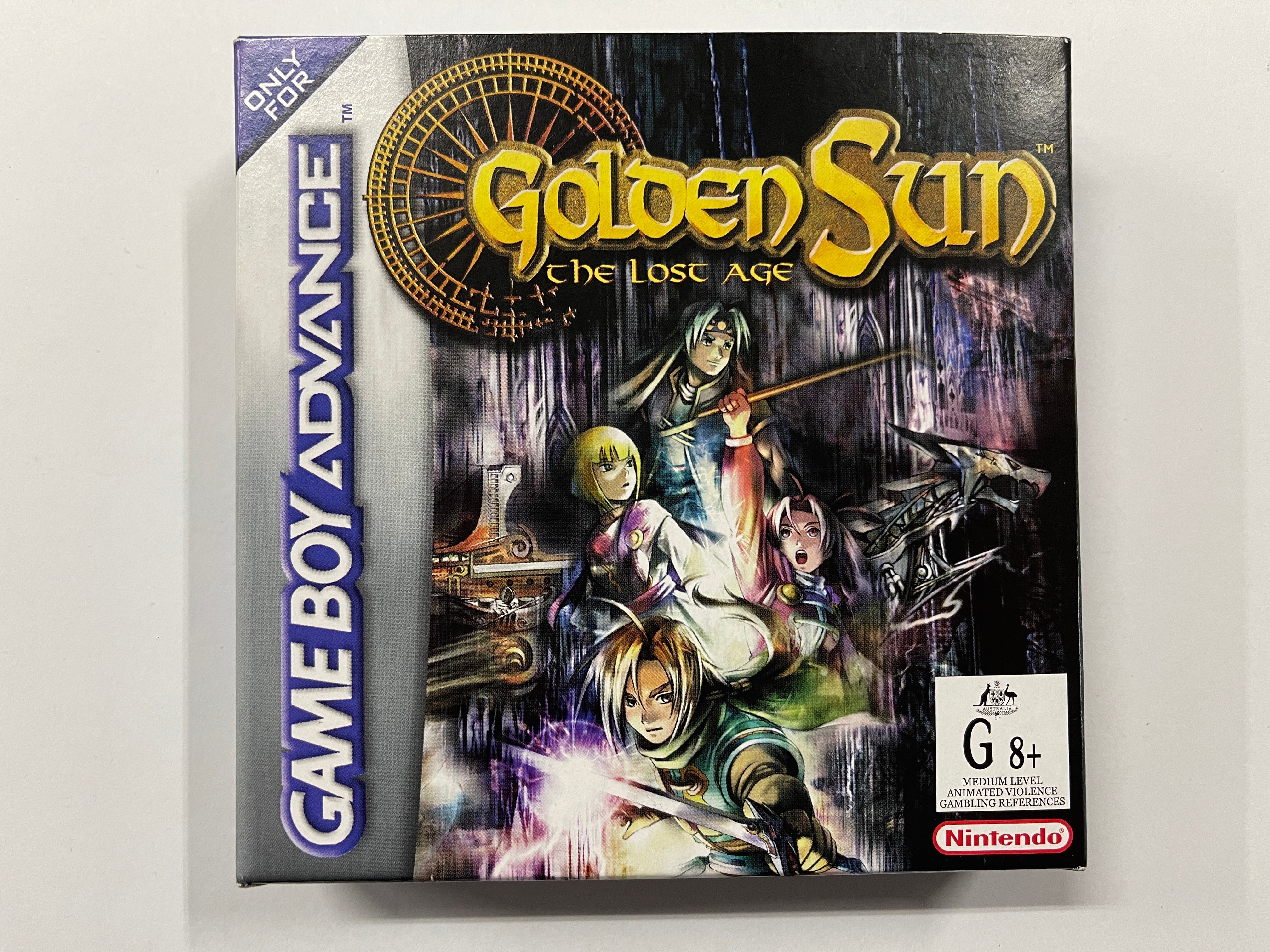 Golden Sun The Lost Age Complete In Box - GBA Game with Manual & Map - Perfect for Retro Gaming Collectors and Nintendo Fans