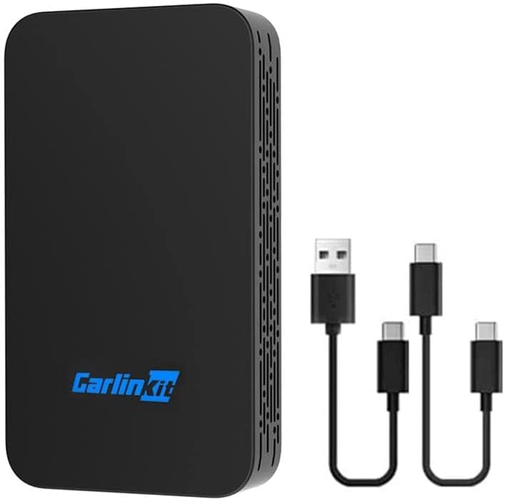 2024 CarlinKit 5.0 2air Wireless CarPlay & Android Auto Adapter - 5G WiFi Dongle for Wired CarPlay/Android Auto Cars - Plug & Play, Auto Connect, Online Update - Perfect for Commuting, Road Trips & Hands-Free Driving