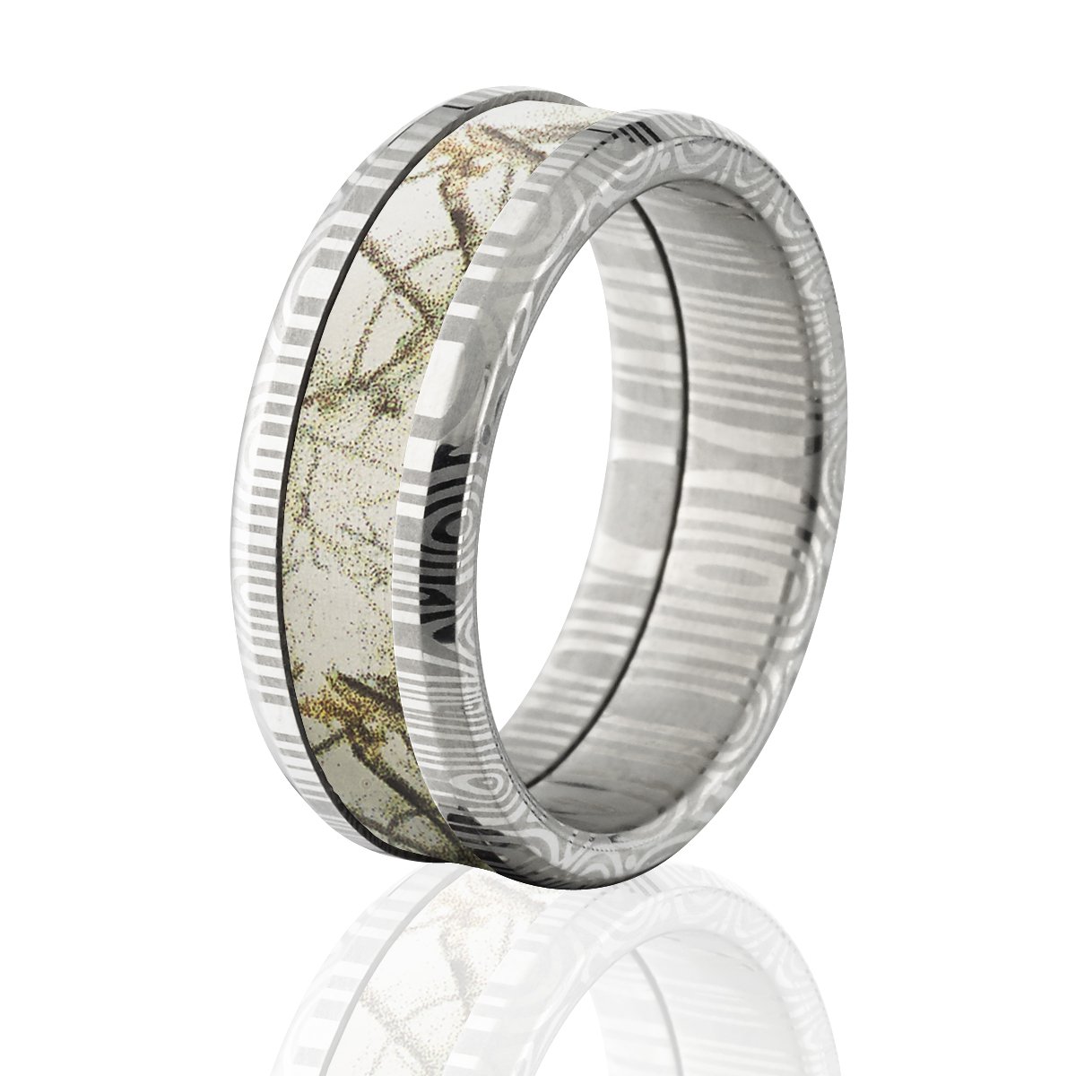 8mm Realtree Camo Rings for Men - Durable Hunting Wedding Bands - Perfect for Outdoor Enthusiasts, Hunters & Nature Lovers