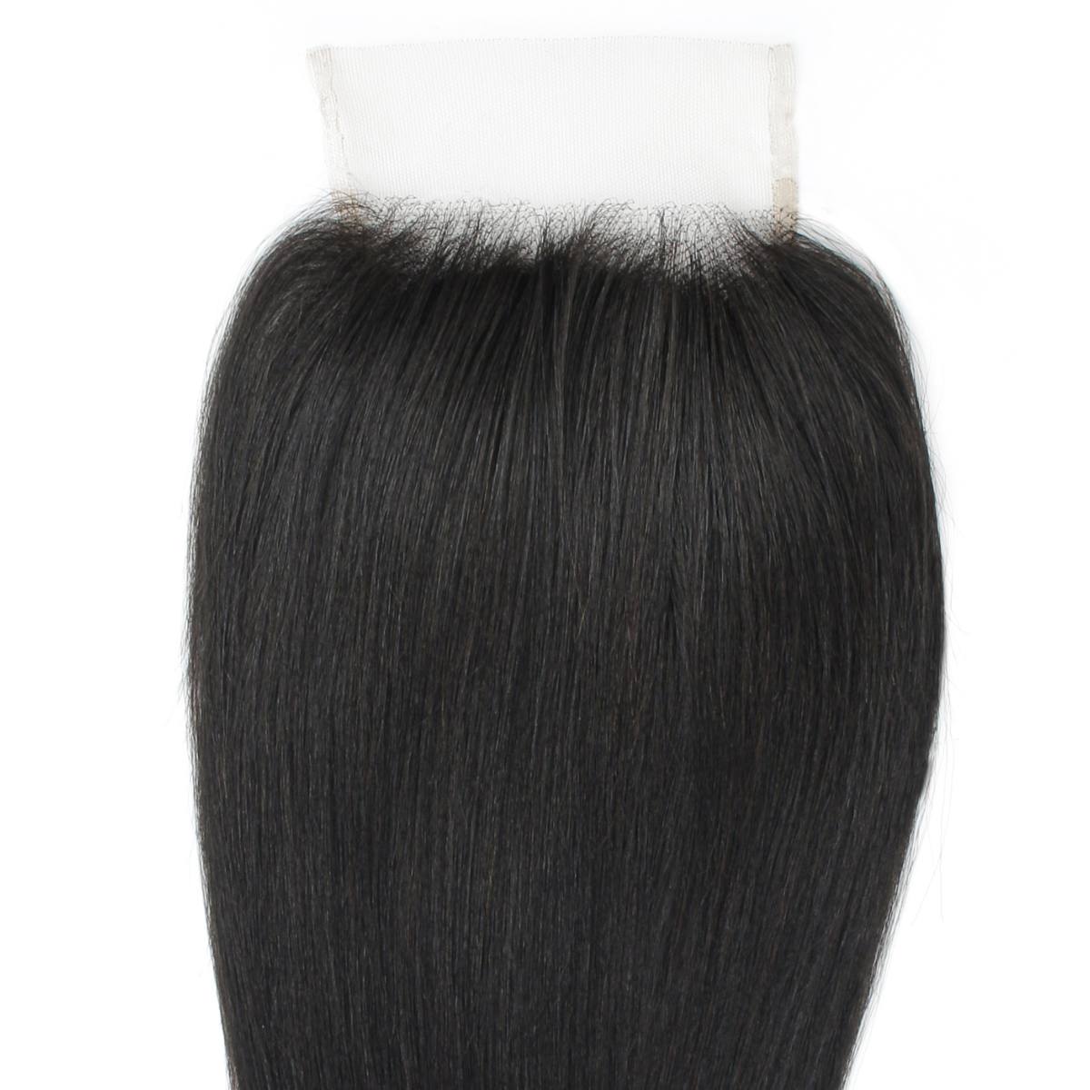 Yaki Straight 4x4 Transparent Lace Human Hair Closure - Natural Look for Black Women - Perfect for Everyday Wear, Special Occasions & Protective Styling