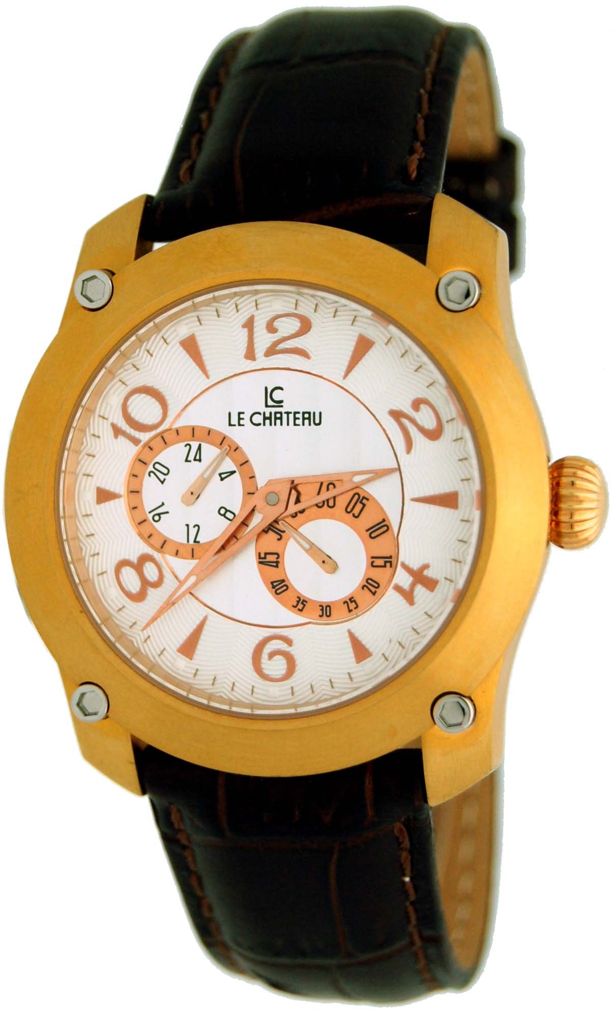 Men's Captiva Automatic Watch - Brown Leather Strap for Business & Casual Wear