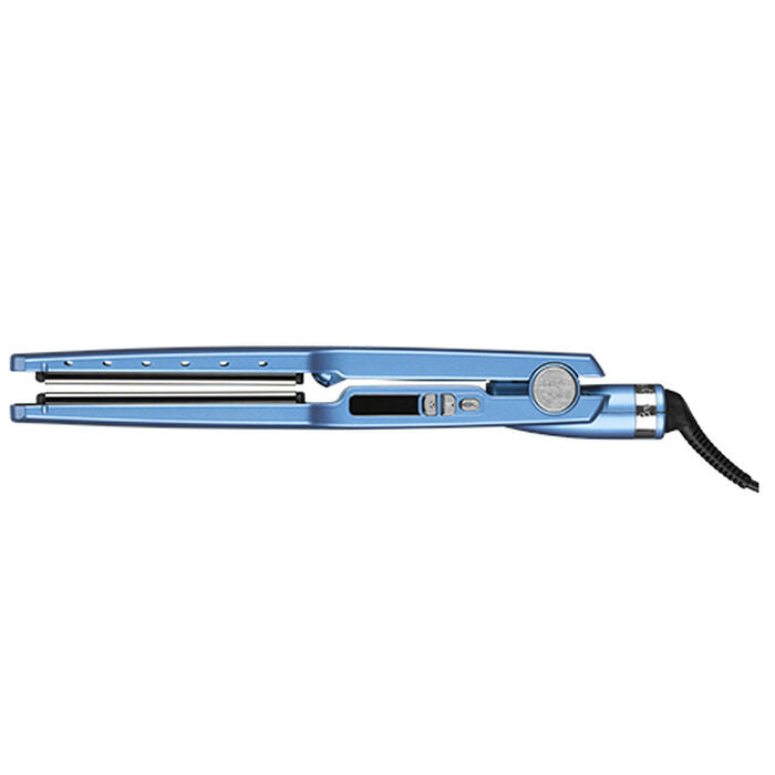 BaByliss Pro Titanium Ionic Flat Iron Hair Straightener - Blue | Salon-Grade Styling for Smooth, Shiny Hair at Home | Perfect for Daily Use, Travel & Professional Styling