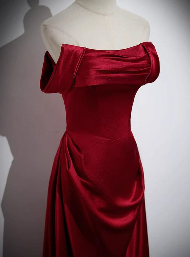 Elegant A-Line Red Long Prom Dress for Women - Perfect for Birthday Parties, Homecoming & Formal Events | Style J3210