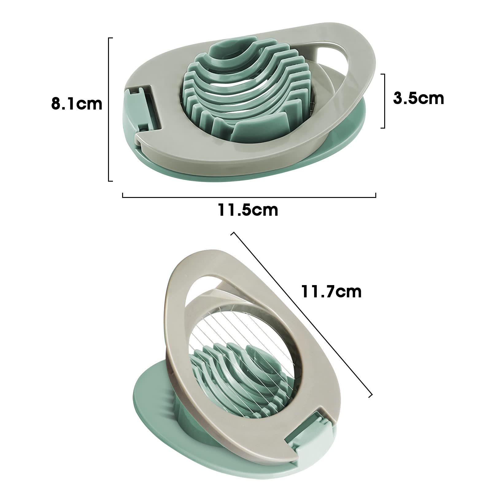ITME Stainless Steel Egg Slicer - Multi-Purpose Kitchen Tool for Perfectly Slicing Boiled Eggs, Ham, Bananas & Strawberries | Ideal for Salads, Sandwiches, Breakfast & Meal Prep