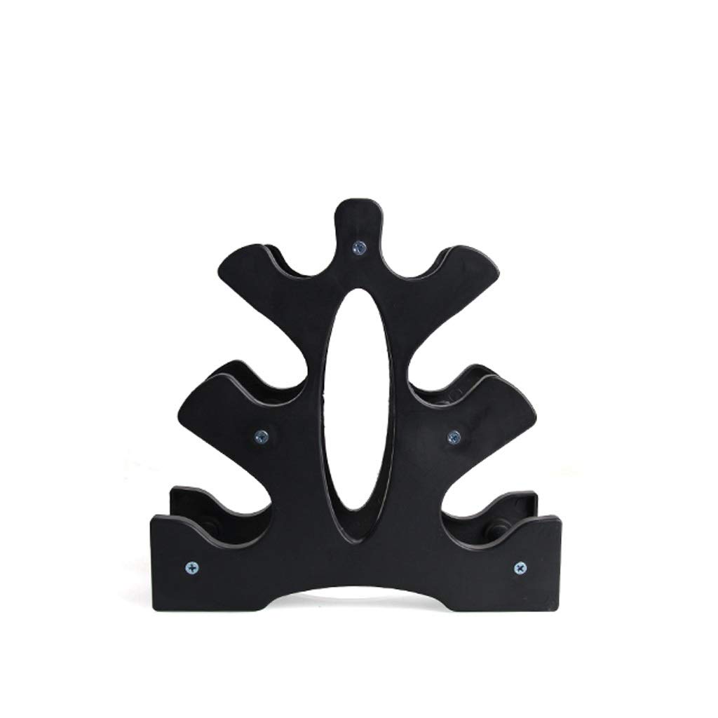 3-Tier Dumbbell Rack Stand for Home Gym - Heavy Duty Dumbbell Holder for Weight Lifting, Exercise Equipment Storage - Perfect for Garage, Basement & Fitness Room Organization (Black)
