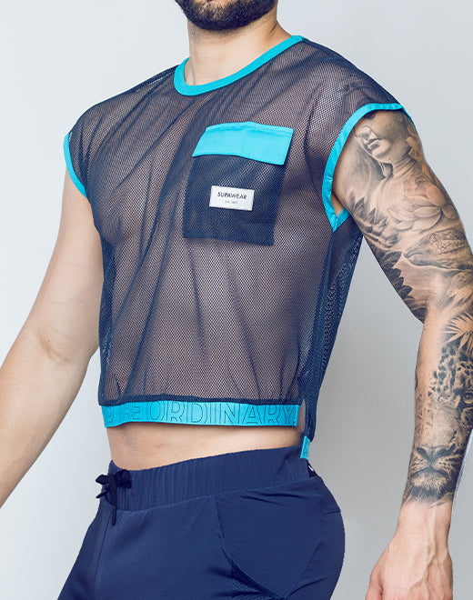 Supawear Neon Mesh Top for Women - Trendy & Breathable Fashion Top for Parties, Nightlife & Summer Outfits