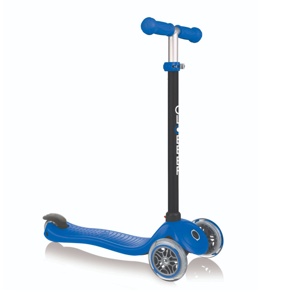 Globber Go Up Sporty Scooter for Kids - Adjustable Height 3 Wheel Kick Scooter with LED Wheels - Perfect for Outdoor Play, Commuting & Neighborhood Rides