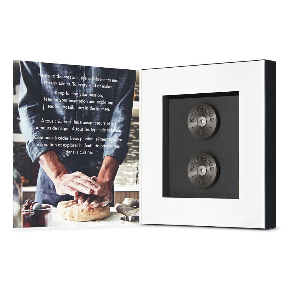 KitchenAid® Commercial Style Range Handle Medallion Kit - Amana W11368841BO Replacement Part for Stove & Oven Repair - Perfect for Home Kitchen Upgrades