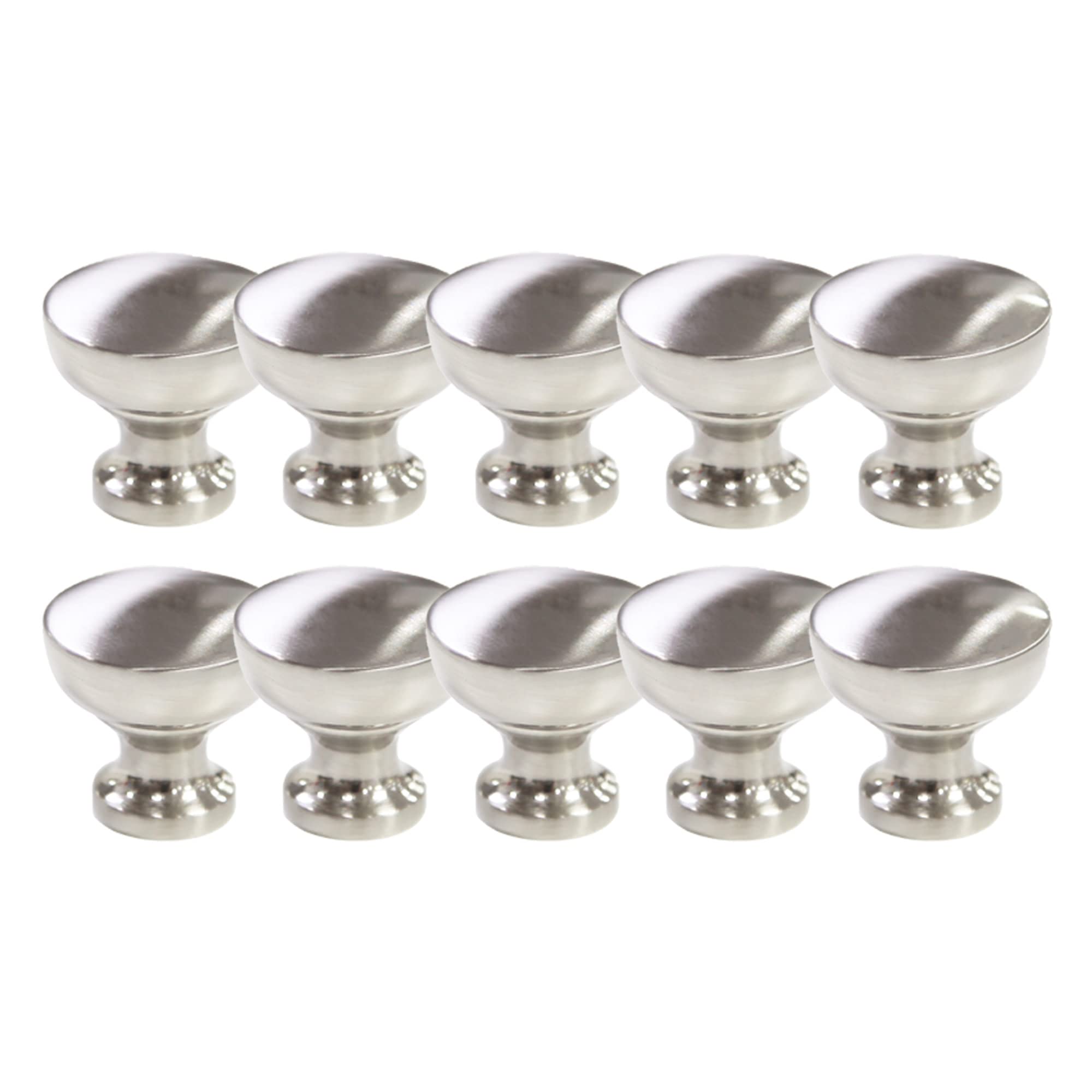 Design House 189191 Brody Cabinet Knobs - 10-Pack Satin Nickel Pulls for Kitchen, Bathroom, Closet & Dresser Cabinets - Durable Hardware for Home Renovation & Furniture Upgrade