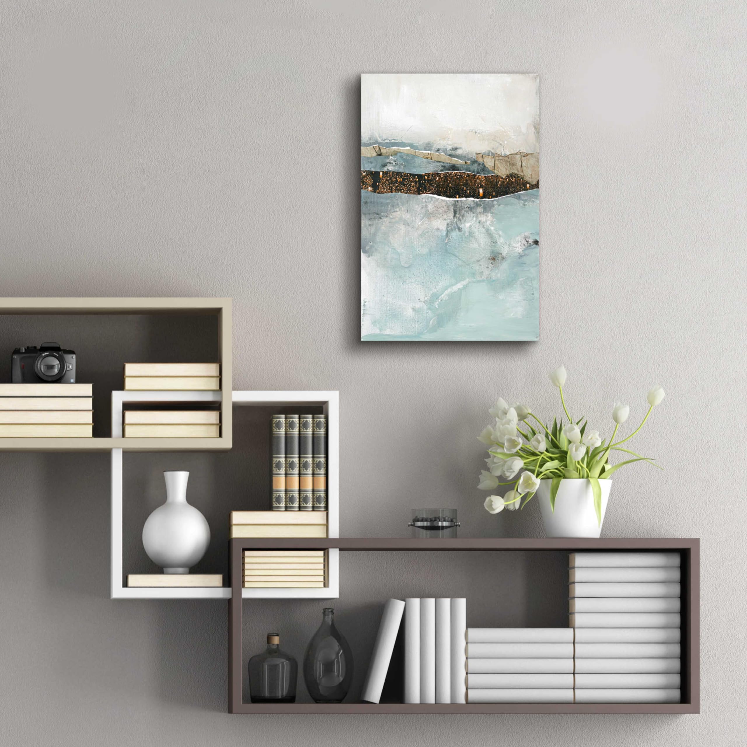 Epic Art 'Art Piece 2' by Design Fabrikken - Modern Acrylic Glass Wall Decor, 16x24 Inches - Perfect for Living Room, Bedroom & Office Decor
