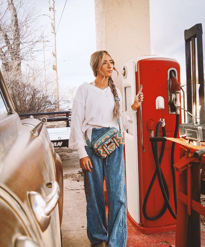 Wrangler Aztec Printed Crossbody Purse - Stylish Boho Shoulder Bag for Women | Perfect for Travel, Shopping & Everyday Use