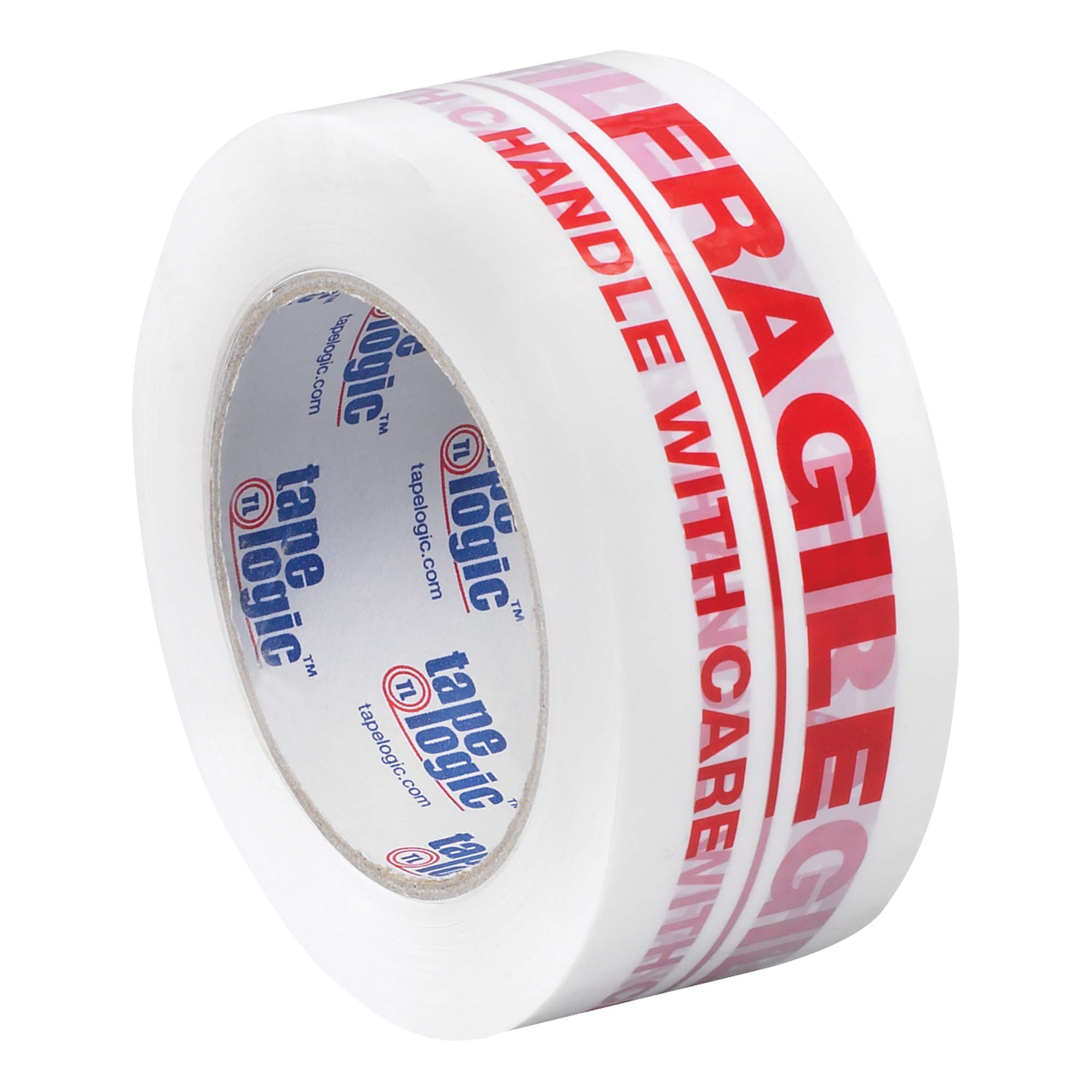 Tape Logic 2 Inch x 110 Yards Fragile Handle with Care Packing Tape - 2.2 Mil Thick Red/White Shipping Tape (6 Pack) for Secure Packaging, Moving Boxes & Office Supplies | Ideal for Ecommerce Shipping, Home Moves & Warehouse Use
