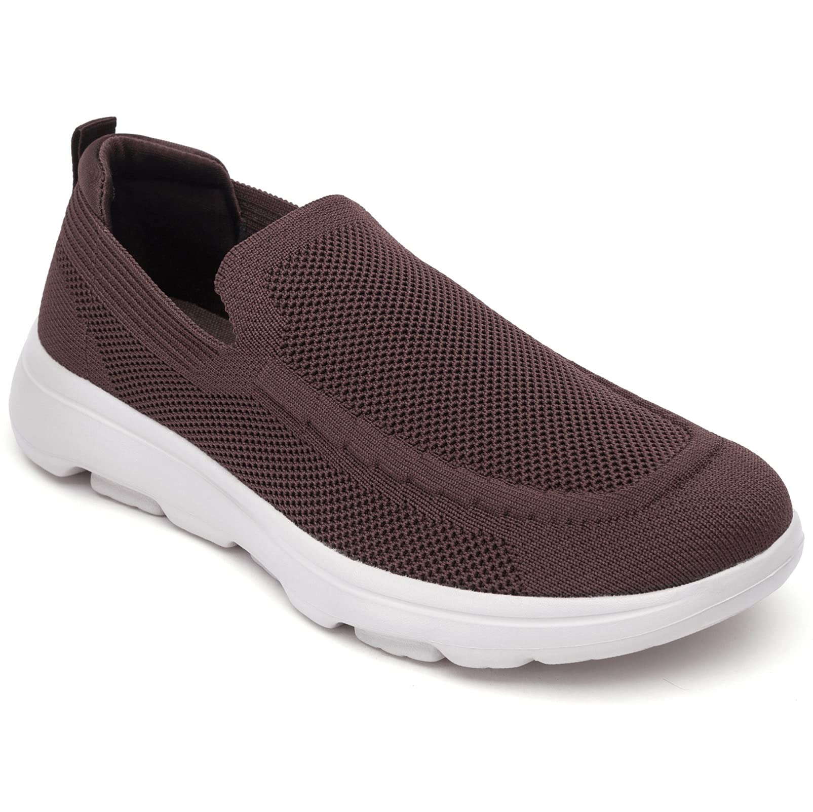 Konhill Men's Slip-On Loafers - Breathable Mesh Walking Shoes & Casual Sneakers for Men | Perfect for Walking, Travel & Everyday Comfort