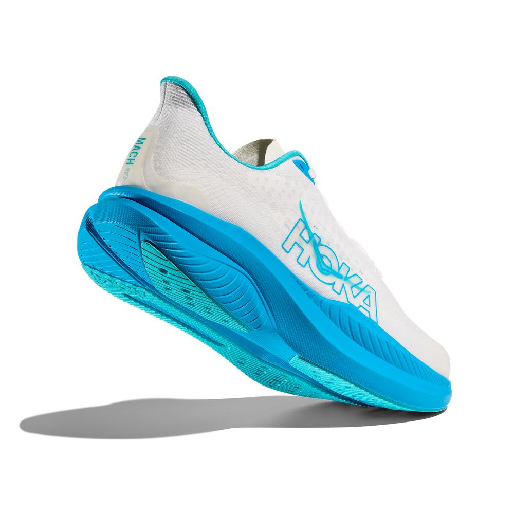 Nike Men's Air Jordan Mach 6 Basketball Shoes - White/Skyward Blue for Indoor & Outdoor Courts - Perfect for Training and Streetwear Fashion