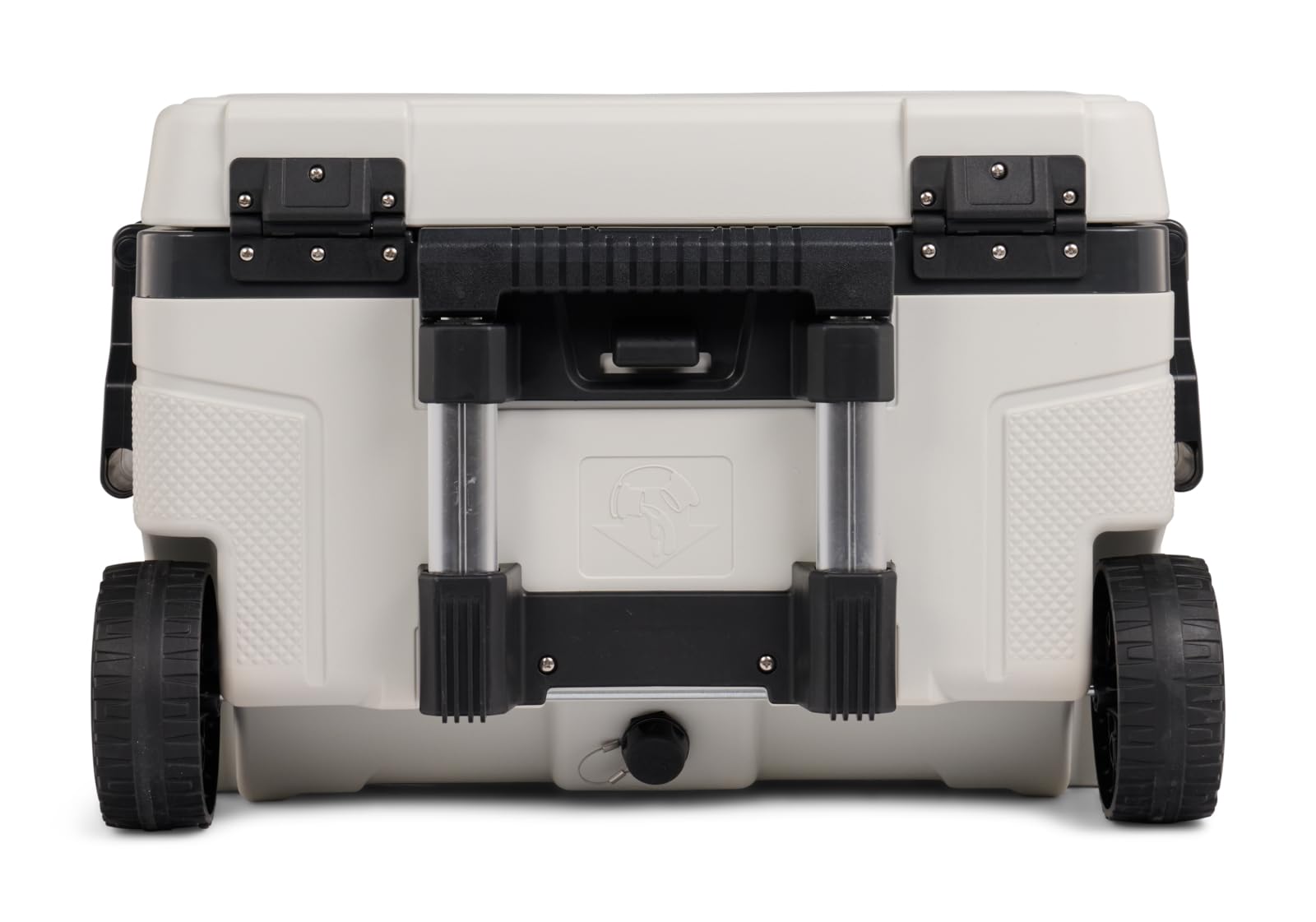 Igloo Trailmate 52 Quart Wheeled Cooler - Heavy Duty Insulated Hard Shell Ice Chest for Camping, Beach, Tailgating & Outdoor Adventures (Bone Color)