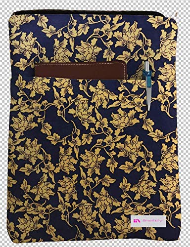 Dark Blue Swirls Book Sleeve Protector - Hardcover & Paperback Book Cover - Perfect Gift for Book Lovers - Ideal for Reading, Travel & School - Notebook & Pen Storage Not Included