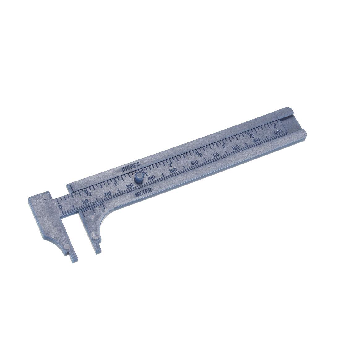 uxcell 10cm/4 Inch Plastic Vernier Caliper - Metric & Imperial Double Scale Measuring Tool for DIY, Jewelry Making, and Engineering Projects