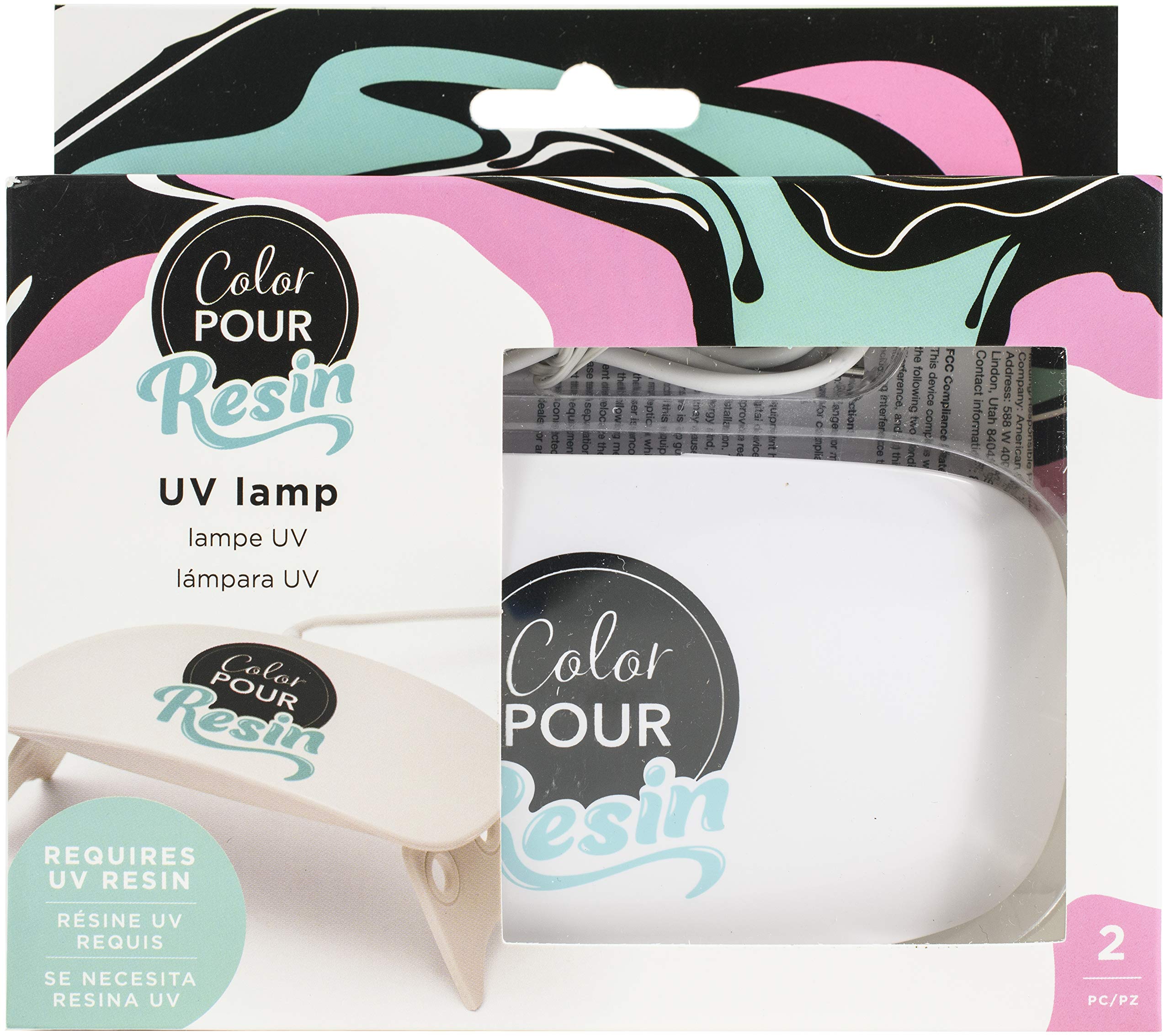 American Crafts Mini UV Resin Light - 0.5oz UV Curing Lamp for Jewelry Making, DIY Crafts, Nail Art - Perfect for Small Resin Projects, Home Decor & Gift Making