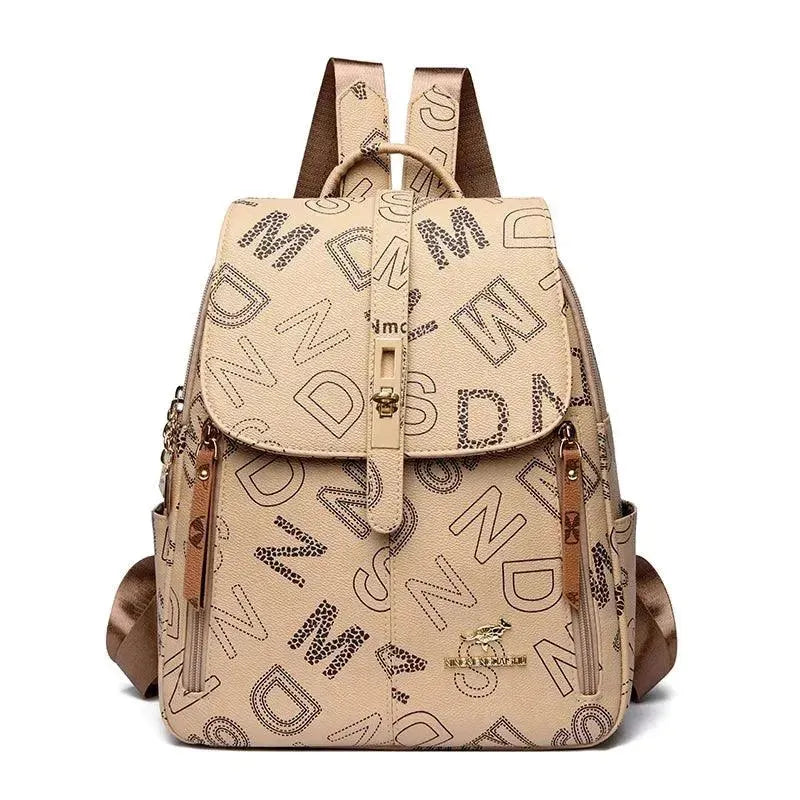 Premium Soft Leather Women's Shoulder Backpack - Stylish & Durable Handbag for Work, Travel & Everyday Use