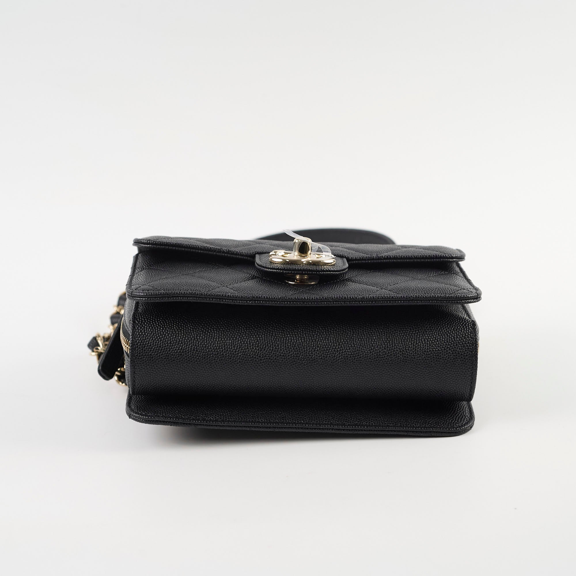 Chanel Mini Rectangular Black Caviar Leather Zip Flap Bag - Luxury Crossbody Purse for Women, Perfect for Evening Parties & Date Nights